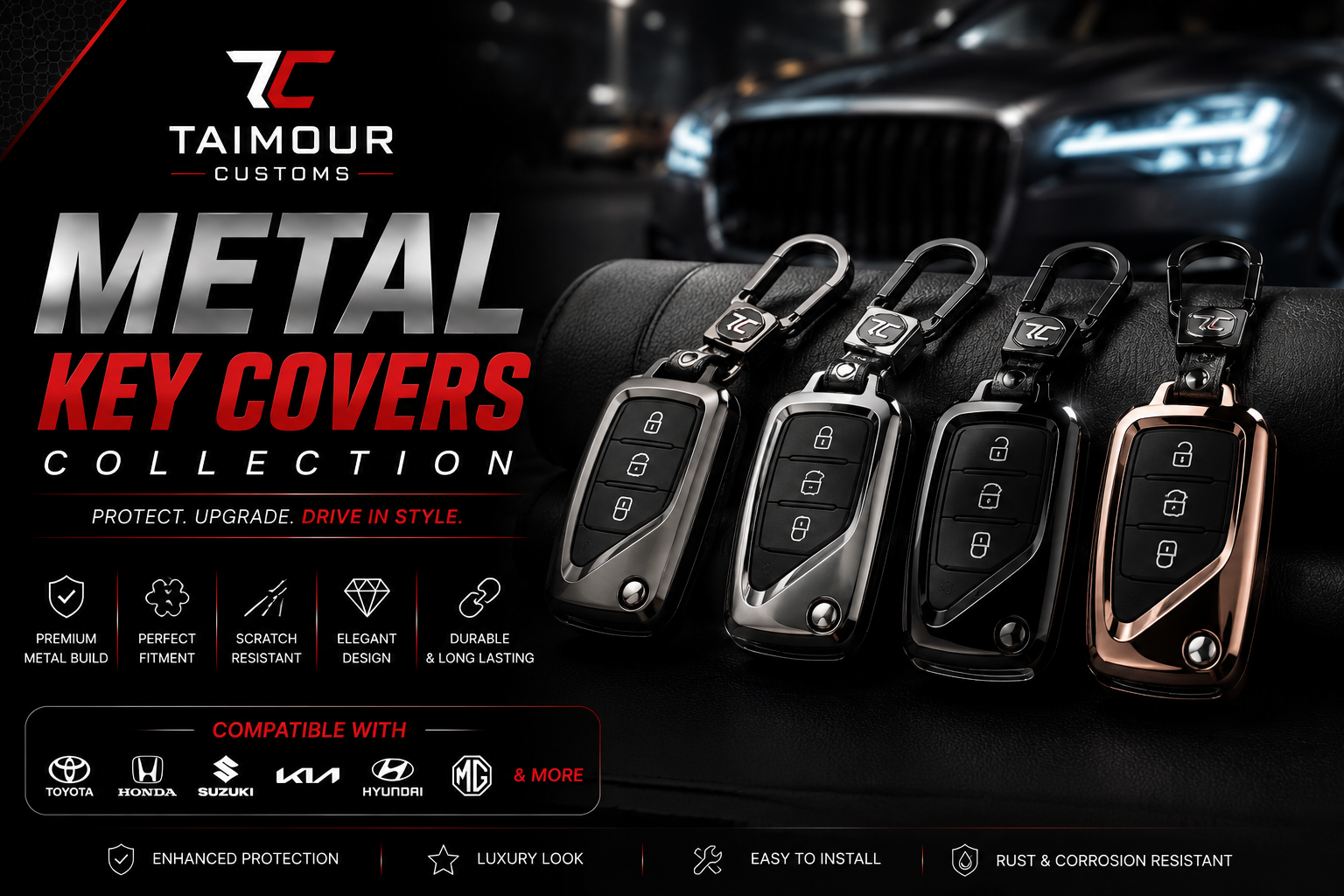 METAL KEY COVERS