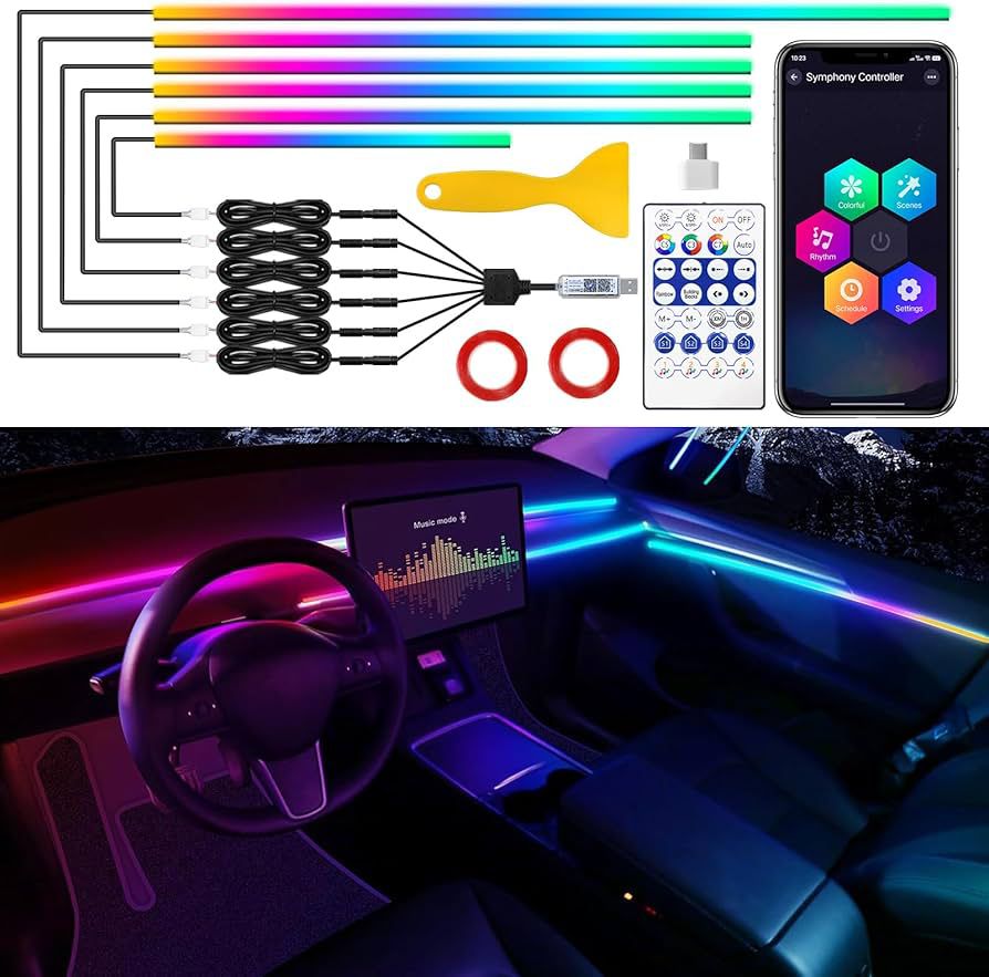 6 PCS AMBIENT LIGHTS