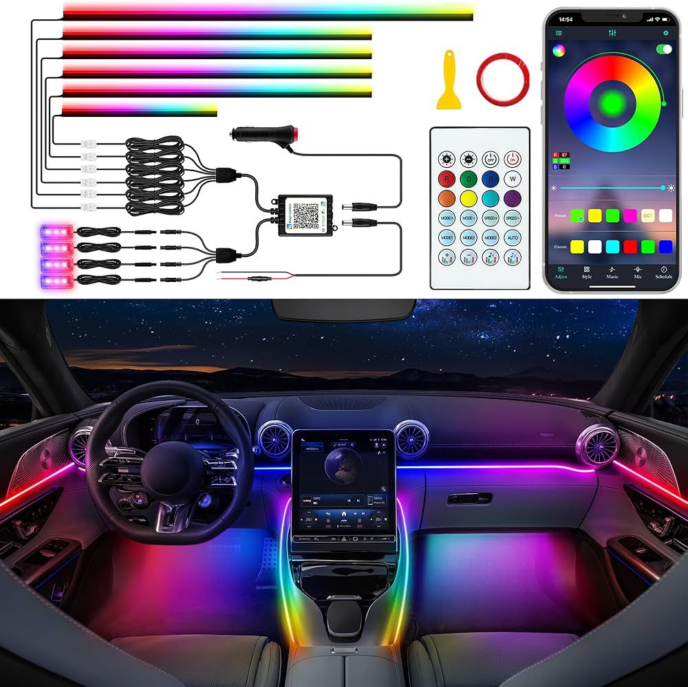 10 PCS DYNAMIC AMBIENT LIGHTS